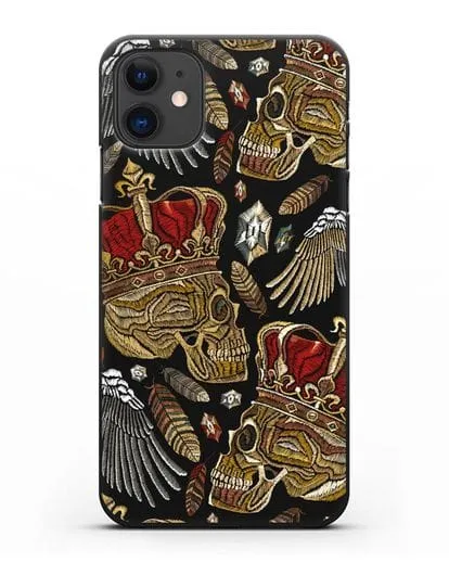 Чехол Череп с короной силиконовый для iPhone 11