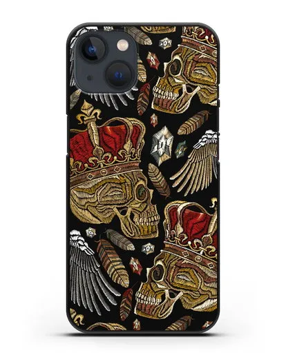 Чехол Череп с короной силиконовый для iPhone 13 Mini