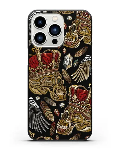 Чехол Череп с короной силиконовый для iPhone 13 Pro