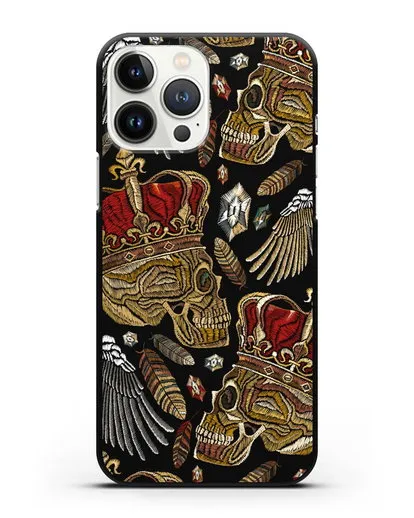 Чехол Череп с короной силиконовый для iPhone 13 Pro Max