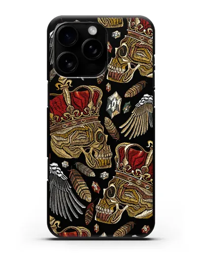 Чехол Череп с короной силиконовый для iPhone 16 Pro Max