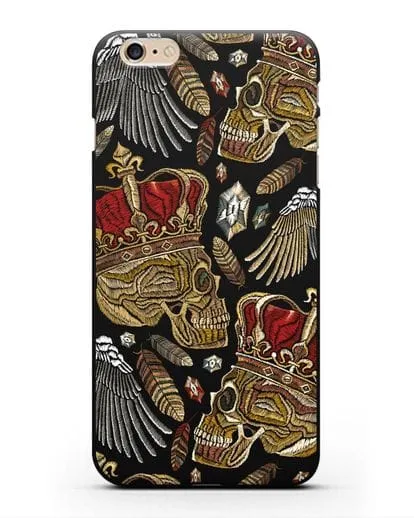 Чехол Череп с короной силиконовый для iPhone 6 Plus