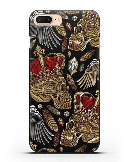 Чехол Череп с короной силиконовый для iPhone 8 Plus