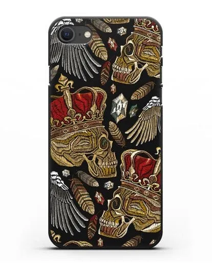 Чехол Череп с короной силиконовый для iPhone SE 2020