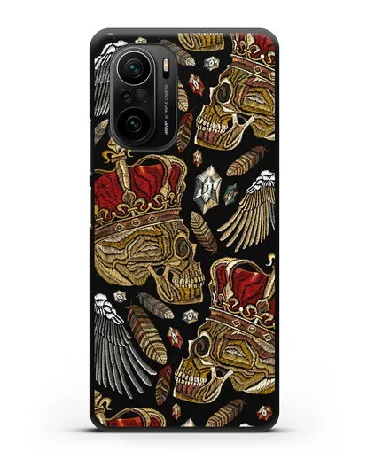 Чехол Череп с короной силиконовый для Xiaomi Poco F3