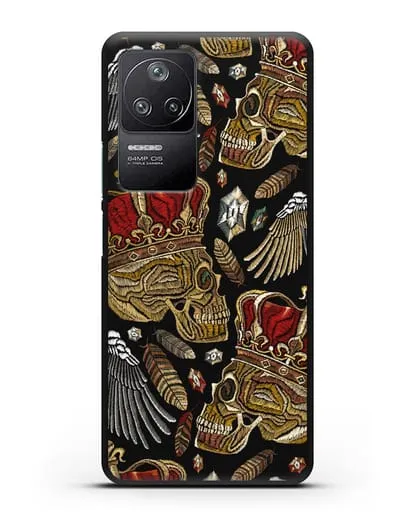 Чехол Череп с короной силиконовый для Xiaomi Poco F4