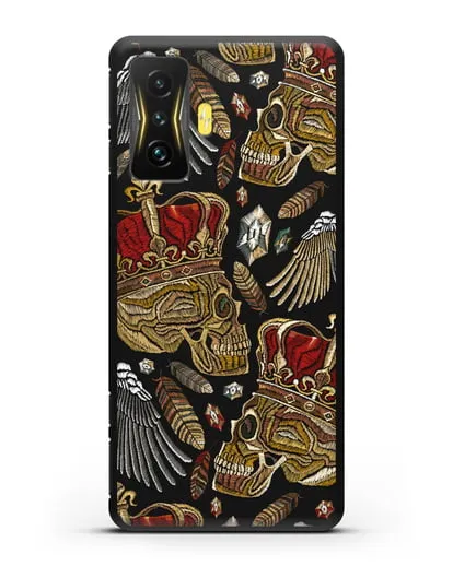 Чехол Череп с короной силиконовый для Xiaomi Poco F4 GT