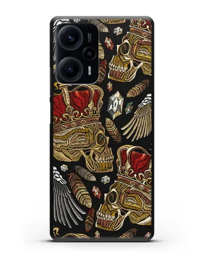 Чехол Череп с короной силиконовый для Xiaomi Poco F5