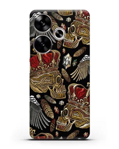 Чехол Череп с короной силиконовый для Xiaomi Poco F6