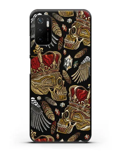 Чехол Череп с короной силиконовый для Xiaomi Poco M3 Pro