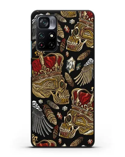 Чехол Череп с короной силиконовый для Xiaomi Poco M4 Pro 5G