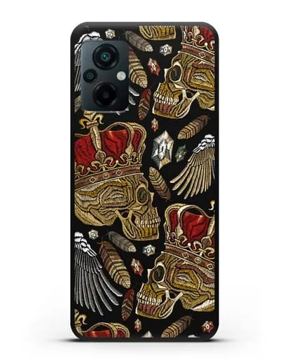 Чехол Череп с короной силиконовый для Xiaomi Poco M5