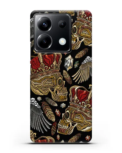 Чехол Череп с короной силиконовый для Xiaomi Poco X6