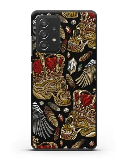 Чехол Череп с короной силиконовый для Samsung Galaxy A53