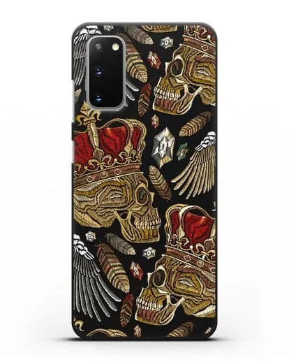 Чехол Череп с короной силиконовый для Samsung Galaxy S20 [SM-G980F]