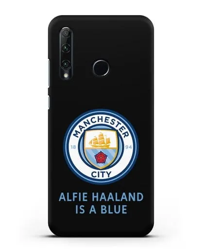 Чехол с логотипом Manchester City силиконовый для Honor 20e