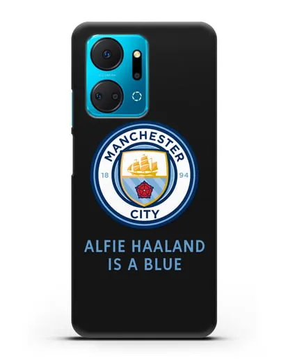 Чехол с логотипом Manchester City силиконовый для Honor X7a Plus