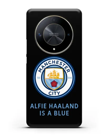 Чехол с логотипом Manchester City силиконовый для Honor X9b