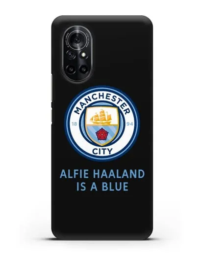 Чехол с логотипом Manchester City силиконовый для Huawei Nova 8