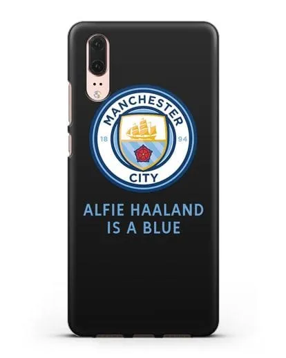 Чехол с логотипом Manchester City силиконовый для Huawei P20