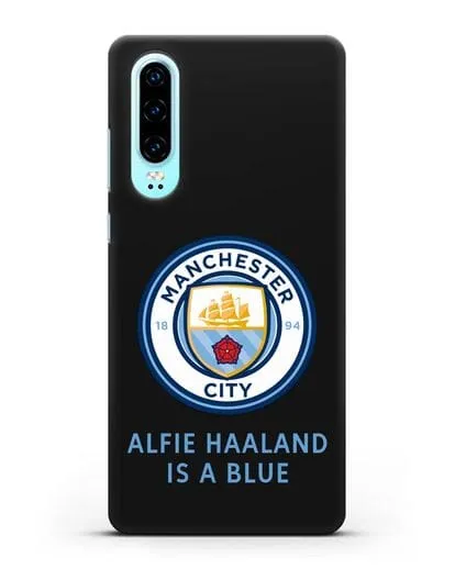 Чехол с логотипом Manchester City силиконовый для Huawei P30