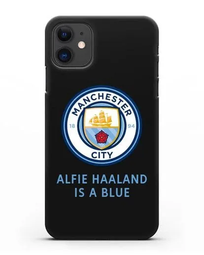 Чехол с логотипом Manchester City силиконовый для iPhone 11