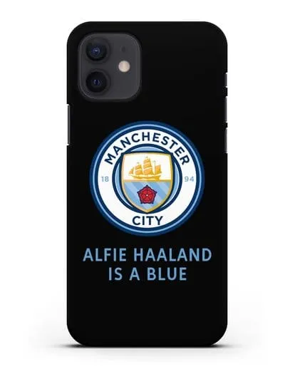 Чехол с логотипом Manchester City силиконовый для iPhone 12