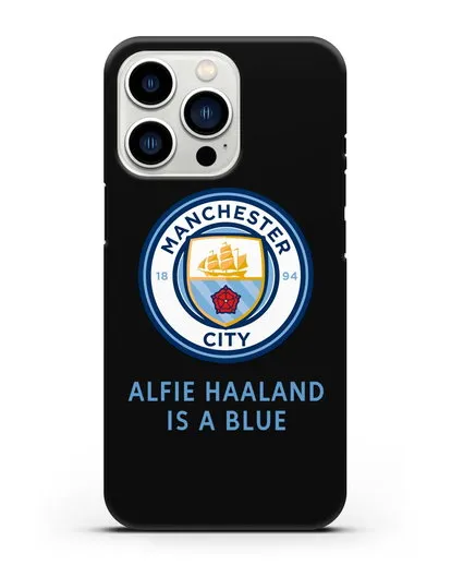 Чехол с логотипом Manchester City силиконовый для iPhone 13 Pro