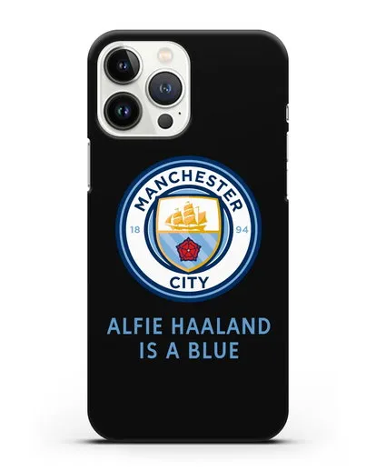 Чехол с логотипом Manchester City силиконовый для iPhone 13 Pro Max