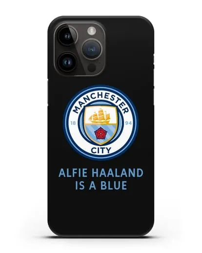 Чехол с логотипом Manchester City силиконовый для iPhone 14 Pro Max
