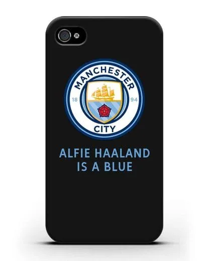 Чехол с логотипом Manchester City силиконовый для iPhone 4/4s