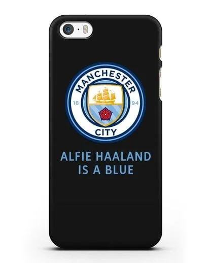 Чехол с логотипом Manchester City силиконовый для iPhone 5/5s/SE