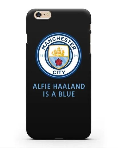 Чехол с логотипом Manchester City силиконовый для iPhone 6s Plus
