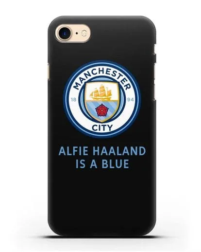 Чехол с логотипом Manchester City силиконовый для iPhone 8