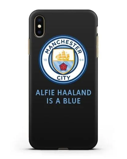 Чехол с логотипом Manchester City силиконовый для iPhone XS Max