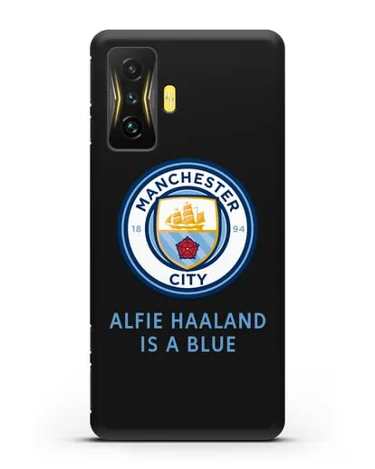Чехол с логотипом Manchester City силиконовый для Xiaomi Poco F4 GT