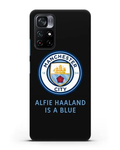 Чехол с логотипом Manchester City силиконовый для Xiaomi Poco M4 Pro 5G