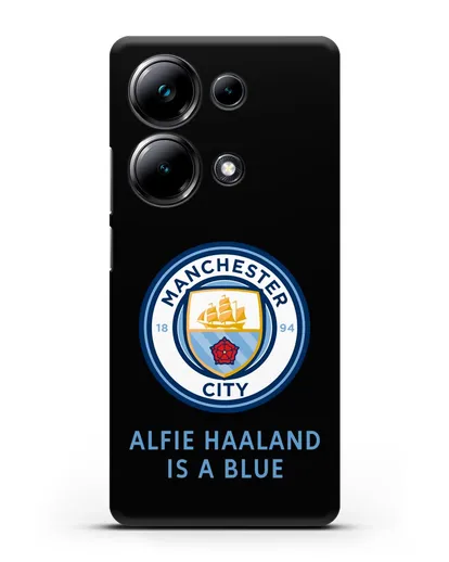 Чехол с логотипом Manchester City силиконовый для Xiaomi Poco M6 Pro