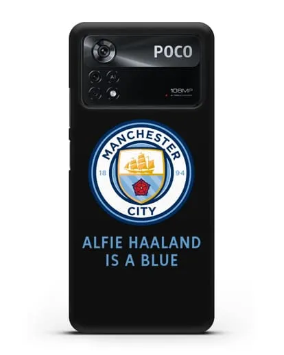 Чехол с логотипом Manchester City силиконовый для Xiaomi Poco X4 Pro