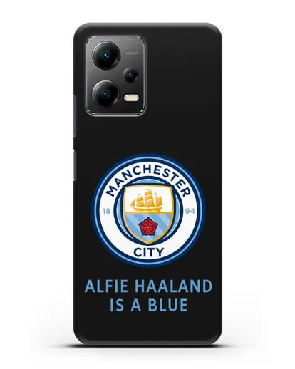 Чехол с логотипом Manchester City силиконовый для Xiaomi Poco X5