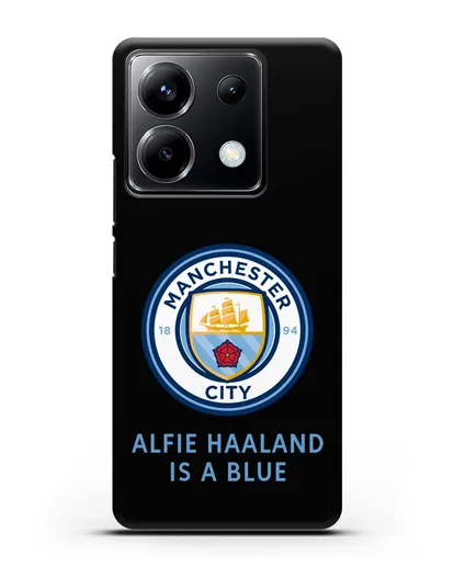 Чехол с логотипом Manchester City силиконовый для Xiaomi Poco X6