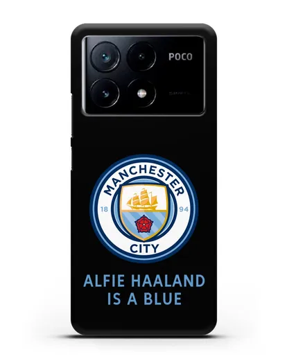 Чехол с логотипом Manchester City силиконовый для Xiaomi Poco X6 Pro