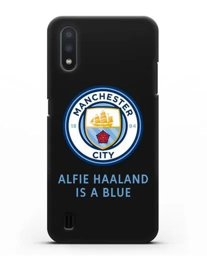 Чехол с логотипом Manchester City силиконовый для Samsung Galaxy A01 [SM-A015F]