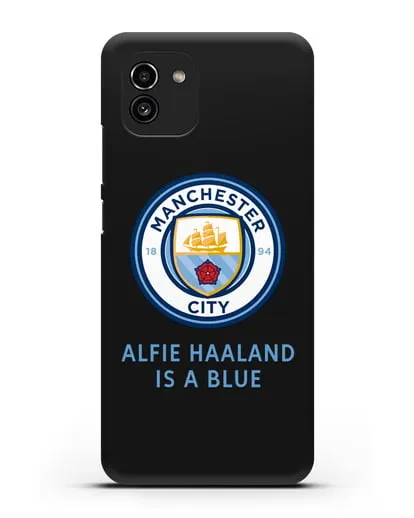 Чехол с логотипом Manchester City силиконовый для Samsung Galaxy A03 [SM-A035]