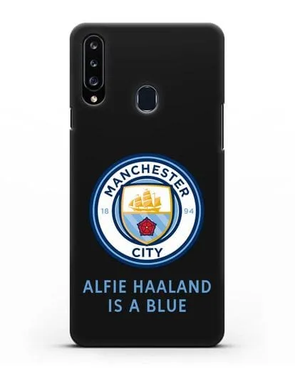 Чехол с логотипом Manchester City силиконовый для Samsung Galaxy A20s [SM-A207FN]