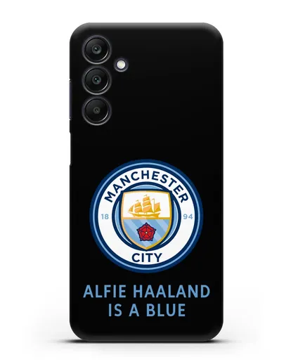 Чехол с логотипом Manchester City силиконовый для Samsung Galaxy A25 [SM-A256]