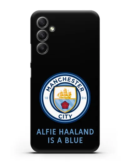 Чехол с логотипом Manchester City силиконовый для Samsung Galaxy A34 [SM-A346]