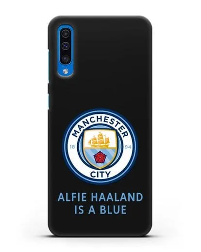 Чехол с логотипом Manchester City силиконовый для Samsung Galaxy A50