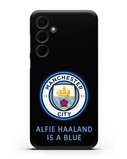 Чехол с логотипом Manchester City силиконовый для Samsung Galaxy A55 [SM-A556]
