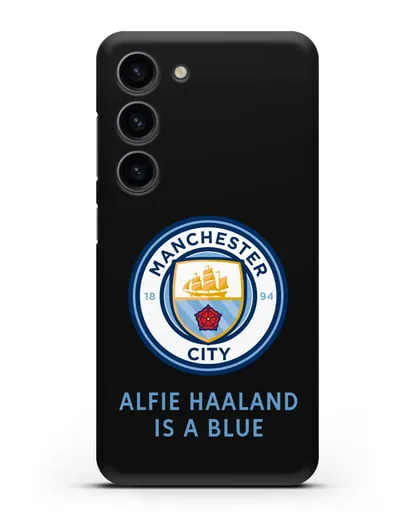 Чехол с логотипом Manchester City силиконовый для Samsung Galaxy S23 [SM-S911]